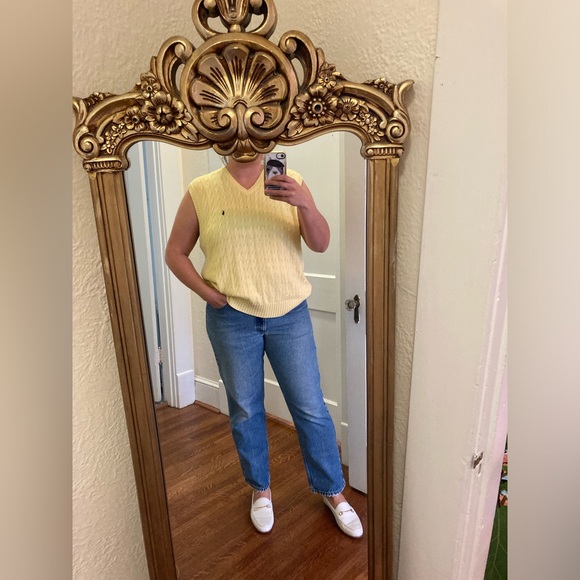 Vintage Polo by Ralph Lauren yellow sweater vest - Picture 3 of 10